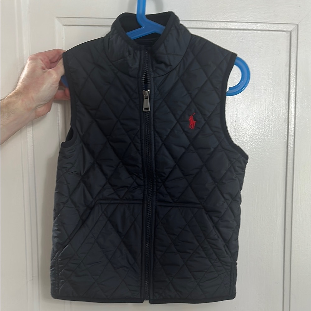 Ralph Lauren Navy Quilted Henson Vest Boys size 7